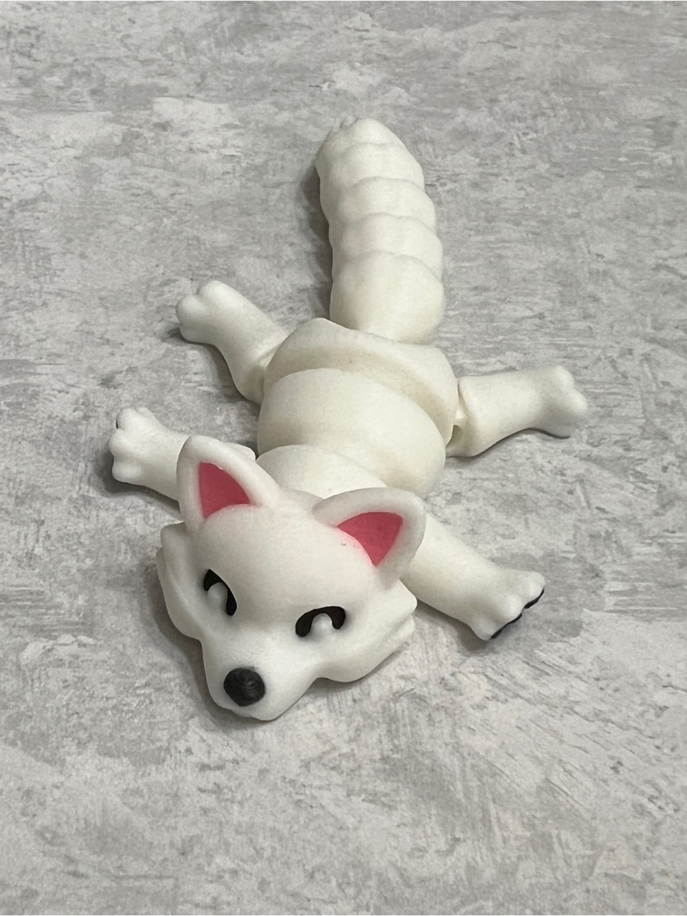 3D Printed Articulated Flexi White Fox